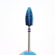Load image into Gallery viewer, 28 Types Tungsten Blue Rainbow Carbide Nail Drill Bit Electric Nail Mills Cutter for Manicure Machine Nail Files Accessories