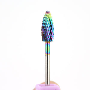 28 Types Tungsten Blue Rainbow Carbide Nail Drill Bit Electric Nail Mills Cutter for Manicure Machine Nail Files Accessories