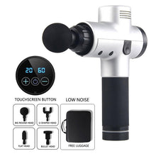 Load image into Gallery viewer, LCD Display Body Massage Gun Exercising Muscle Electric Massager Gun head Massager for Neck and Back Vibrator Slimming Shaping
