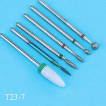 Load image into Gallery viewer, 6pcs/pack Diamond Nail Milling Cutter Rotary Burr for Nail Files Cuticle Clean Drill Bits Apparatus for Manicure Art Tools
