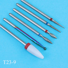 Load image into Gallery viewer, 6pcs/pack Diamond Nail Milling Cutter Rotary Burr for Nail Files Cuticle Clean Drill Bits Apparatus for Manicure Art Tools
