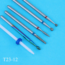 Load image into Gallery viewer, 6pcs/pack Diamond Nail Milling Cutter Rotary Burr for Nail Files Cuticle Clean Drill Bits Apparatus for Manicure Art Tools
